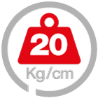 max load 20 [kg/cm]